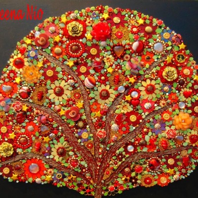 Mosaique Red Tree