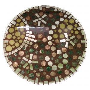 dessous plat mosaique resine