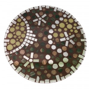 dessous plat mosaique resine